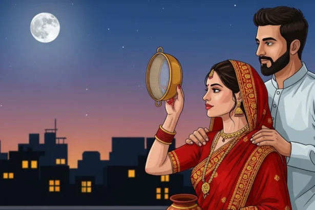 करवा चौथ चांद निकलने का समय 2025