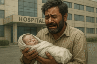 अस्पताल की लापरवाही: पिता ने नवजात का शव उठाया, यह भयानक त्रासदी।