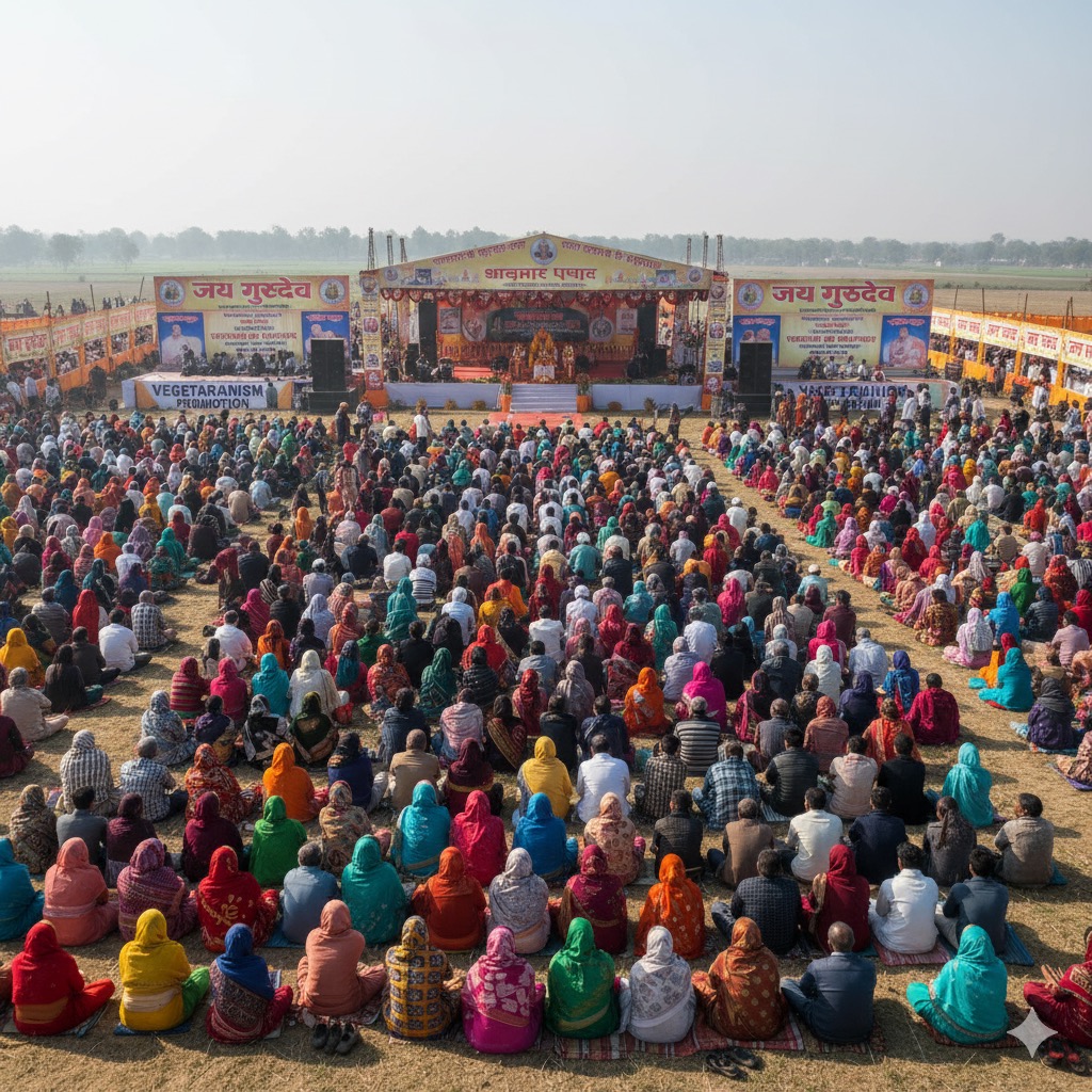 सीतापुर में जय गुरुदेव शाकाहार अभियान की ऐतिहासिक जन-जागरूकता रैली
