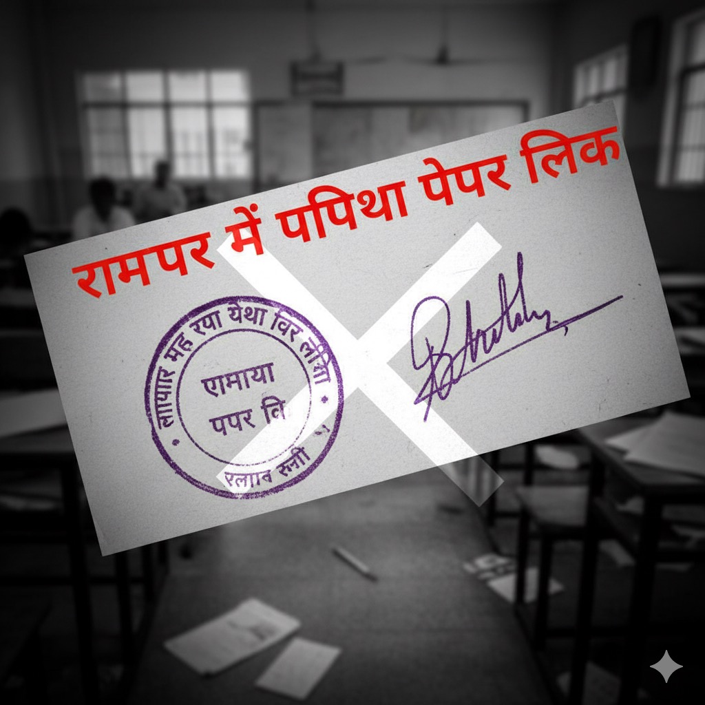 रामपुर में परीक्षा पेपर लीक: बीईओ, बीएसए पर गिरी गाज, जांच के आदेश