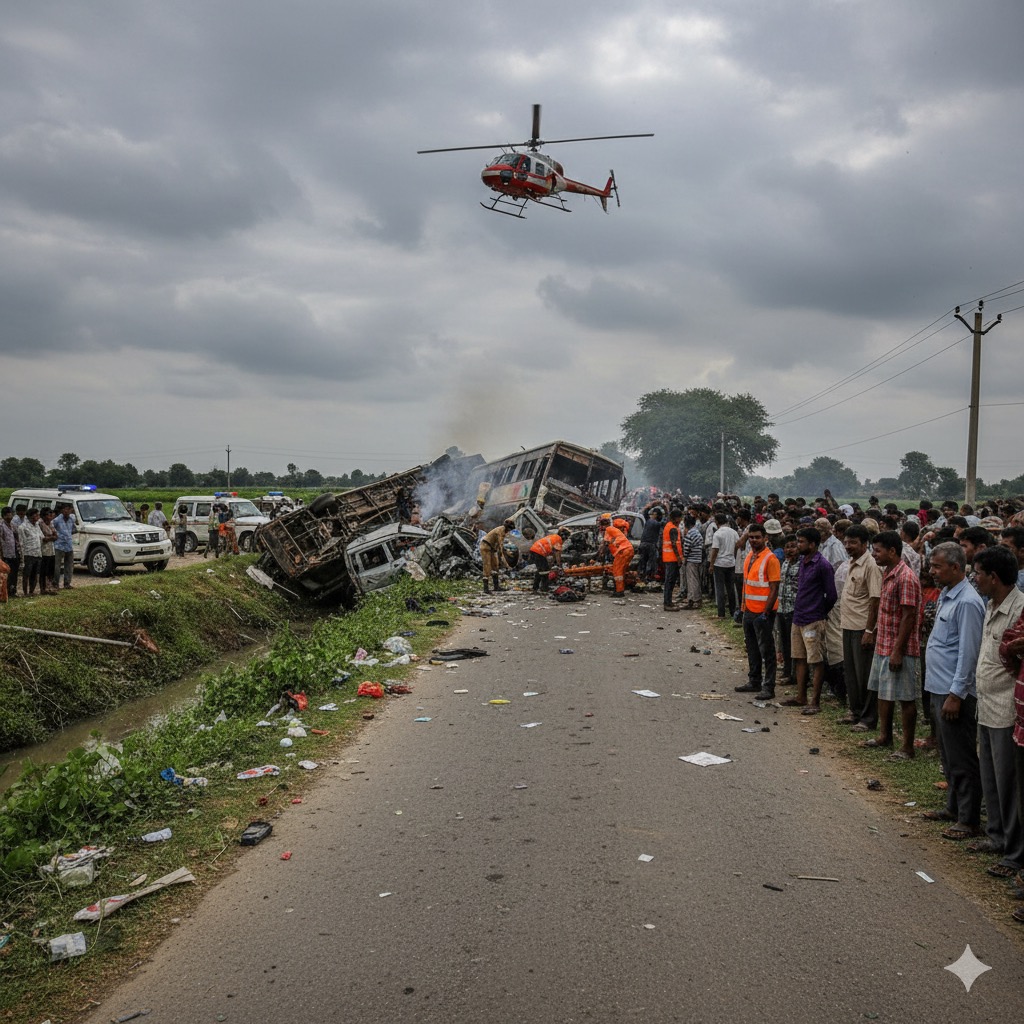 लखीमपुर खीरी सड़क दुर्घटना: 6 लोगों की भयानक मौत एक दुखद विफलता है।