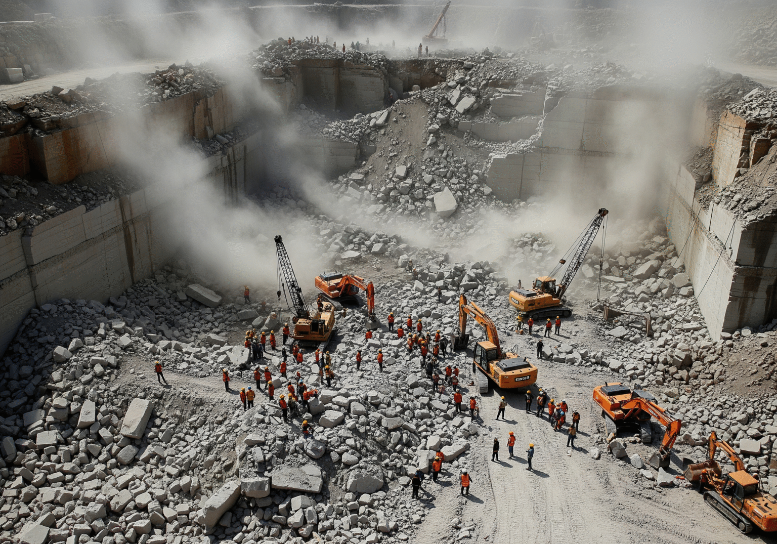 सोनभद्र पत्थर खदान हादसा: दुखद घटना, एक की मौत, कई फंसे हुए