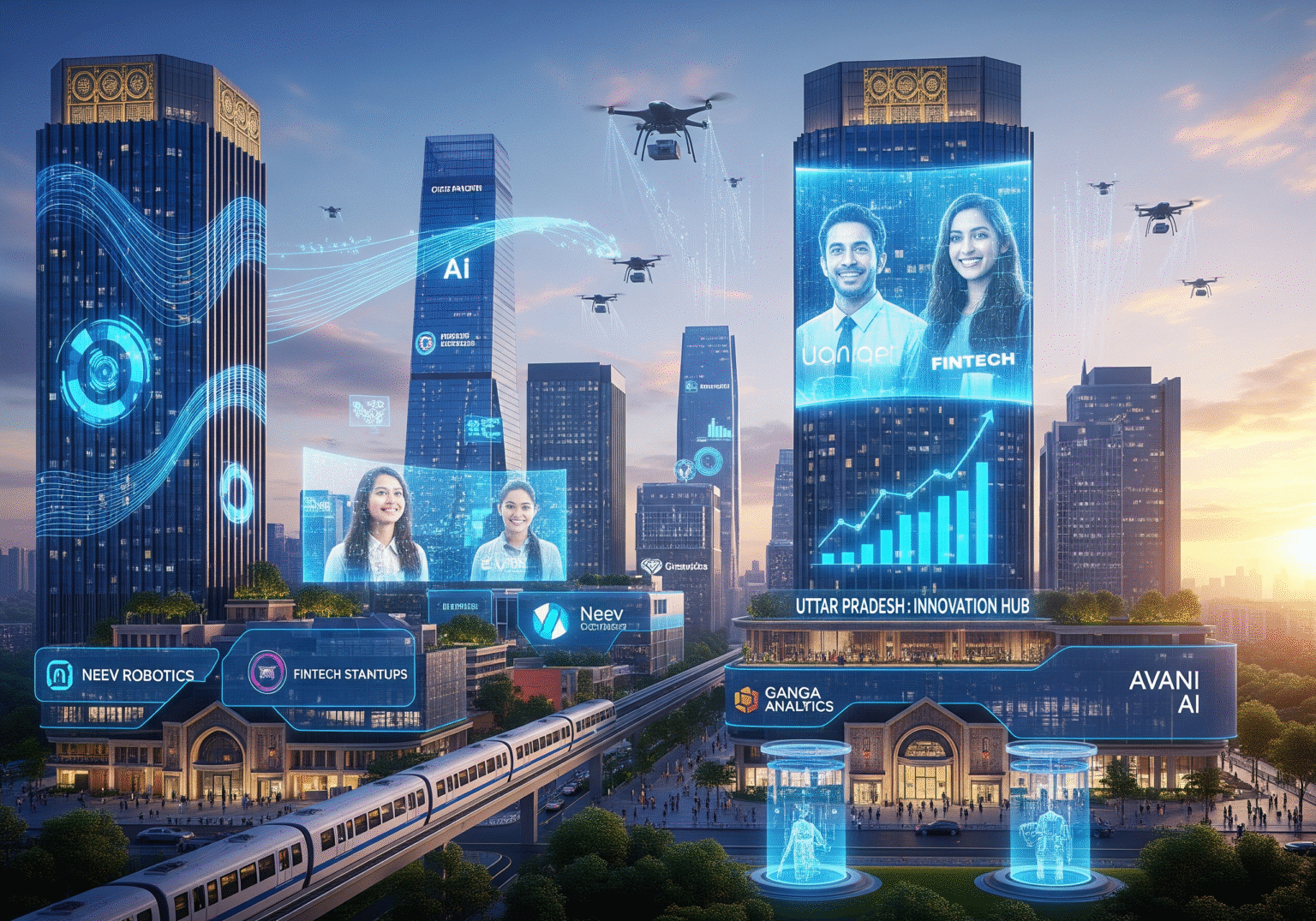 उत्तर प्रदेश डिजिटल अर्थव्यवस्था अद्भुत प्रगति की ओर, बन रहा नया केंद्र।