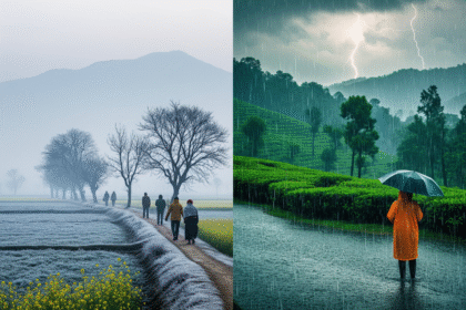 मौसम अपडेट: दिल्ली, यूपी में गिरेगा तापमान, दक्षिण में भयानक बारिश की चेतावनी।