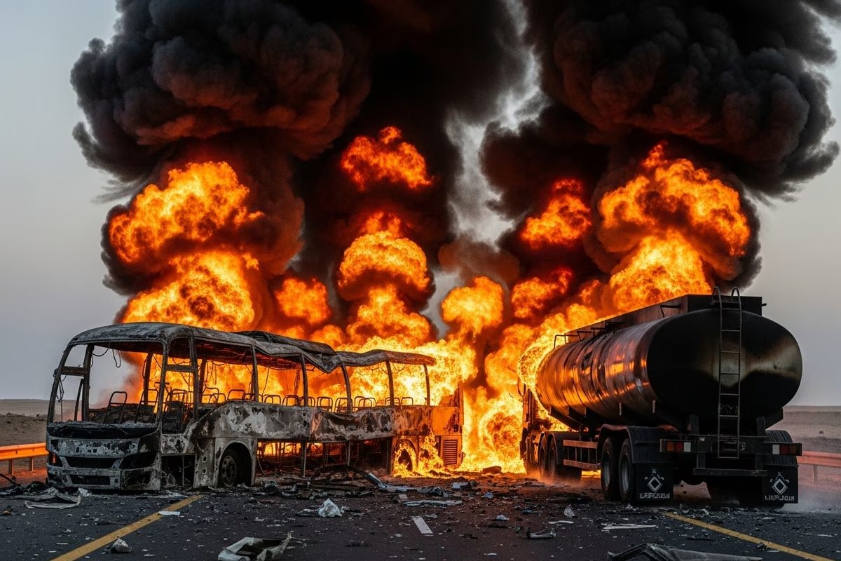 सऊदी अरब में भीषण दुर्घटना: मक्का-मदीना हाईवे पर बस और टैंकर की टक्कर, 45 भारतीय उमराह तीर्थयात्रियों की मौत की आशंका