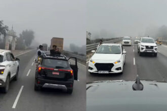 Auraiya: - Auraiya: कानपुर-इटावा हाईवे पर स्टंटबाजी में चार वाहनों पर 40 हजार का जुर्माना