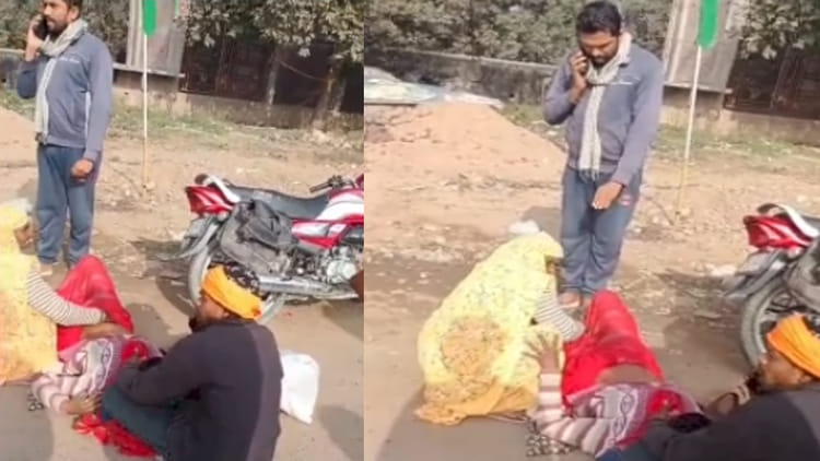 Banda: - Banda: हाईवे के फुटपाथ पर युवती का हुआ प्रसव, स्वयंसेवी और बुजुर्ग महिला बनी मददगार