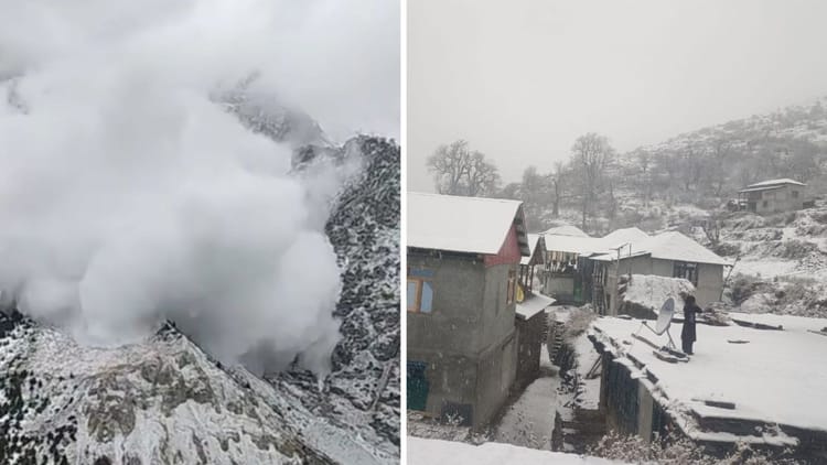 सर्दी - सर्दी का सितम: पहाड़ों पर बर्फबारी से मैदान में ठंड ने ठिठुराया, घना कोहरा और शीतलहर से जनजीवन बेहाल