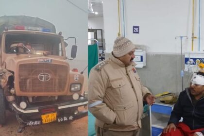 कोहरे - कोहरे के कारण हादसा: पीलीभीत में असम हाईवे पर डिवाइडर से टकराई पीएसी की गाड़ी, आठ सिपाही घायल