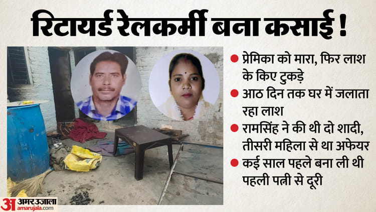 UP: प्रेमिका - UP: प्रेमिका को मारा...लाश के किए टुकड़े, आठ दिन तक बक्से में भरकर जलाए अंग, रिटायर्ड रेलकर्मी इसलिए बना हैवान