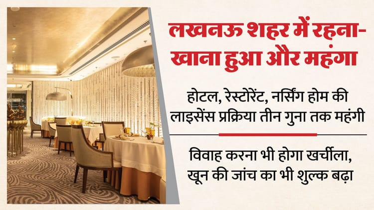 लखनऊ: - लखनऊ: नगर निमग ने 40 लाख आबादी पर बढ़ाया खर्च का बोझ, खाने-पीने के साथ विवाह करना भी होगा महंगा