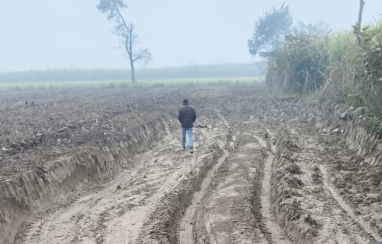 Lakhimpur - Lakhimpur Kheri News: बंसीनगर चौकी क्षेत्र में हो रहा मिट्टी का अवैध खनन