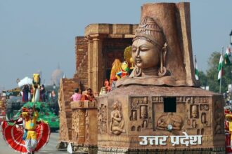 UP: उत्तर - UP: उत्तर प्रदेश की झांकी को मिला पॉपुलर च्वॉइस कैटेगरी में द्वितीय पुरस्कार, बुंदेलखंड की संस्कृति की दिखी थी