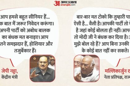 संसद - संसद में हंगामा: राहुल का नाम लिए बिना खरगे से बोले जेपी नड्डा- पार्टी को अबोध बालक का बंधन न बनने दें