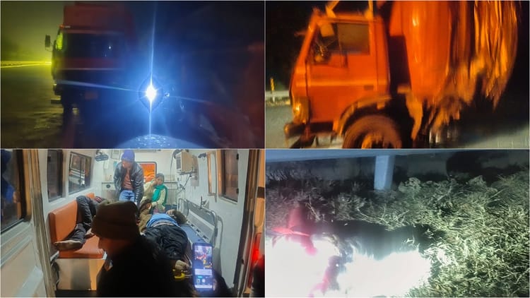 Mathura - Mathura Accident: भयानक हादसा...सड़क पर बहता खून, लाशों का ढेर; छह यात्रियों की मौत, घटना देख कांप गई रूह