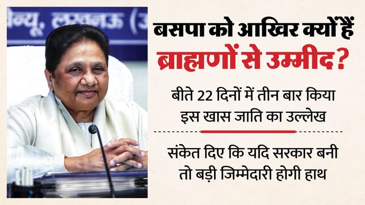 यूपी: - यूपी: बसपा को ब्राह्मणों से है उम्मीद, पार्टी उठा रही है उनके सम्मान का मुद्दा; पदाधिकारियों को दिए ये संकेत