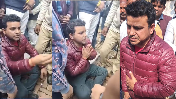 UP: 'लाश - UP: 'लाश और कपड़े पर मिट्टी या कीचड़ का कोई दाग नहीं'; दरोगा की मौत पर एडीएम भाई का टूटा सब्र, धरने पर बैठे