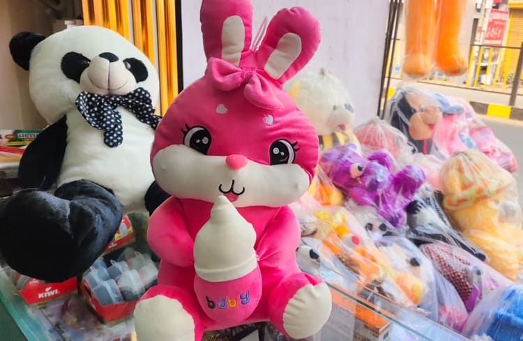 Lakhimpur - Lakhimpur Kheri News: टेडी बियर डे पर बाजारों में छाई गुलाबी रौनक