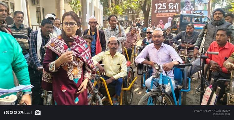 Lakhimpur - Lakhimpur Kheri News: दिव्यांगों ने प्रशासन पर लगाया वादा खिलाफी का आरोप