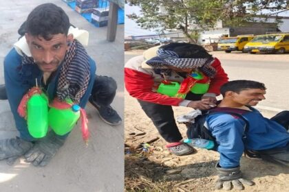 सच्ची - सच्ची श्रद्धा-मन में भक्ति: दोनों पैर खराब, 125 किमी तक चार लीटर कांवड़ लेकर जा रहे धीरेंद्र, करेंगे जलाभिषेक