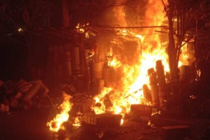 Lucknow - Lucknow News: मोती महल लॉन के पास गमले की दुकान में लगी आग, दमकलकर्मियों ने पाया काबू