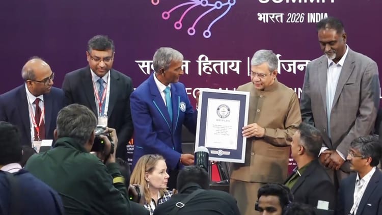 AI Impact - AI Impact Summit: एआई समिट में भारत ने बनाया गिनीज वर्ल्ड रिकॉर्ड, मिले 2.5 लाख से अधिक एआई जिम्मेदारी संकल्प