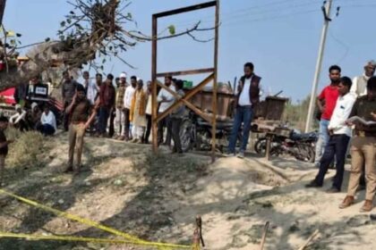 संभल - संभल में मजदूर की हत्या: साथी ने सिर पर मारा था फावड़ा, काम के दाैरान हुआ था विवाद, हिरासत में आरोपी