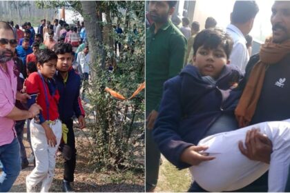 UP News: - UP News: शाहजहांपुर में हाईवे पर पलटी स्कूल वैन, दो छात्र गंभीर रूप से घायल, मौके से भाग गया चालक