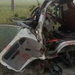 Video: - Video: लखीमपुर खीरी में ट्रक और वैन की टक्कर से एक छात्र की मौत, कई घायल