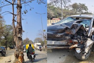 Bareilly - Bareilly Accident: सड़क पर खड़ा 'खूनी' पेड़, काटने के लिए कागज की कुल्हाड़ी चला रहे अफसर; तीन की गई थी जान