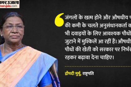 'पर्यावरण - 'पर्यावरण संतुलन के लिए अहम': मुर्मू ने राष्ट्रीय आरोग्य मेला का किया उद्घाटन, औषधीय पौधों को लेकर दिया संदेश