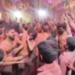 Lakhimpur - Lakhimpur Kheri: संकटा देवी मंदिर परिसर में छाया होला का उल्लास, युवाओं ने बरसाया अबीर-गुलाल