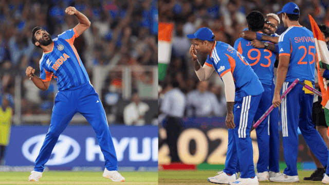 जमीं - जमीं से आसमां तक सुनहरी कामयाबी की चमक: टीम इंडिया के चैंपियन बनने के बाद ड्रोन से बनाई गई ट्रॉफी, खास लम्हे