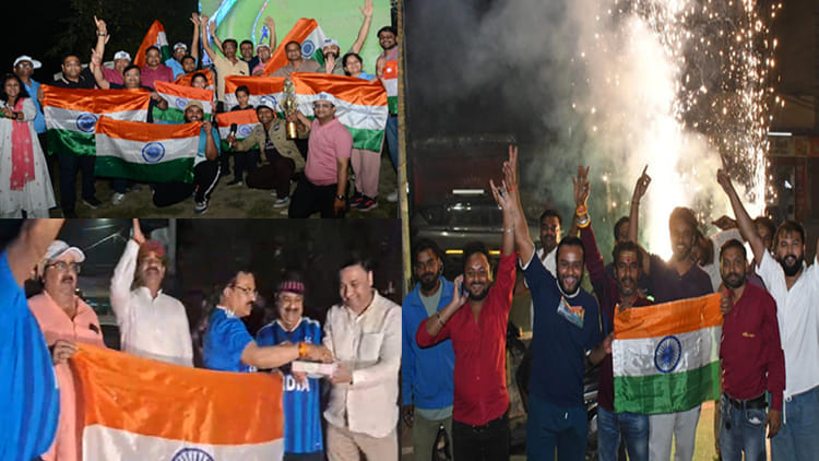 Kanpur: - Kanpur: भारत की टी-20 विश्वकप जीत पर कानपुर झूमा, होली के बीच दिखा दिवाली सा उत्साह