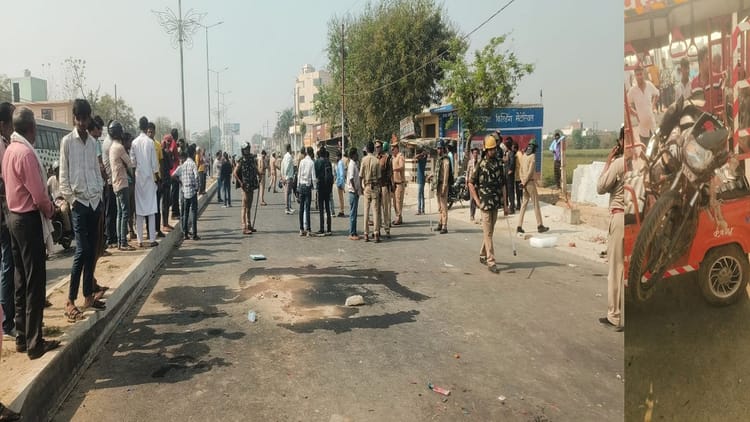 Aligarh - Aligarh Road Accident: बाइक सवार छात्र की डंपर की टक्कर से मौत, दो घायल, गुस्साए लोगों ने लगाया जाम