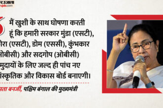 Bengal: - Bengal: आगामी चुनाव से पहले सीएम बनर्जी का मास्टर स्ट्रोक, SC-ST-OBC समुदायों को लुभाने के लिए किया बड़ा एलान
