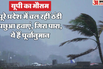यूपी: - यूपी: प्रदेश में बदला मौसम, लखनऊ सहित आसपास के जिलों में चलीं ठंडी तेज हवाएं; इन इलाकों में हुई बारिश