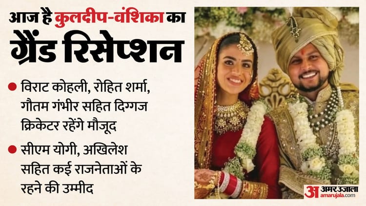 कुलदीप-वंशिका - कुलदीप-वंशिका रिसेप्शन: होटल सेंट्रम में जुटेंगे एक हजार वीआईपी मेहमान, दिग्गज क्रिकेटरों का लगेगा जमावड़ा