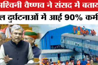 Parliament - Parliament Budget Session News:अश्विनी वैष्णव ने बताई रेलवे की उपलब्धियां,रेल दुर्घटनाओं में 90% कमी