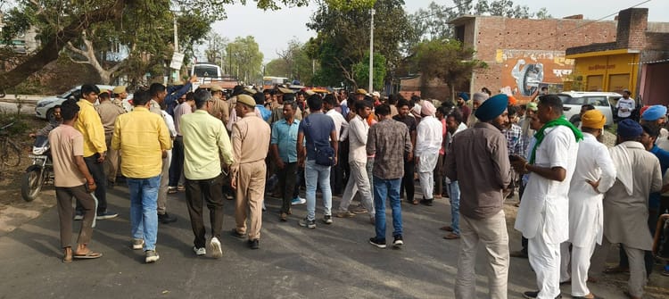 Lakhimpur - Lakhimpur Kheri News: अनियंत्रित डीसीएम की टक्कर से महिला की मौत