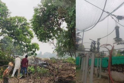 Lucknow - Lucknow News: आंधी-पानी से बिजली व्यवस्था पटरी से उतरी, तेज हवा से तार-पोल टूटे; जनजीवन प्रभावित