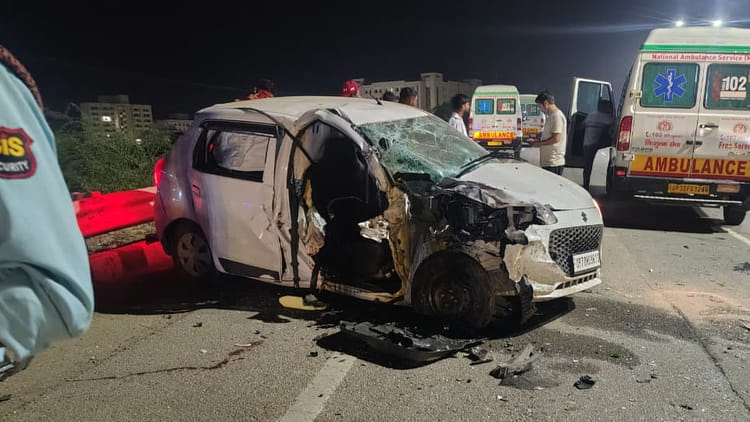 Kanpur - Kanpur Dehat Accident: डिवाइडर पार कर कार की आमने-सामने टक्कर, दो की मौत, दो गंभीर रूप से घायल