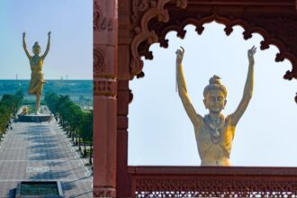 Akshardham: - Akshardham: दिल्ली के अक्षरधाम मंदिर में ऐतिहासिक पल आज, 108 फीट ऊंची नीलकंठ वर्णी मूर्ति की प्राण प्रतिष्ठा