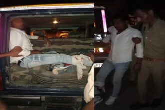 Hathras - Hathras News: शराब ठेके पर लूट का आरोपी मुठभेड़ में दबोचा, पैर में लगी गोली