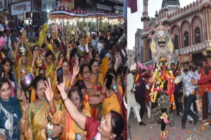 Aligarh: - Aligarh: अनुमति के बाद धूमधाम से निकली काली शोभायात्रा, देखने को मिला श्रद्धा और आस्था का अद्भुत संगम