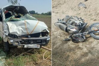 हरदोई - हरदोई में दर्दनाक हादसा: वैन और बाइक की जोदरदार भिड़ंत, तीन लोगों की मौत, एक की हालत गंभीर, मेडिकल कॉलेज रेफर