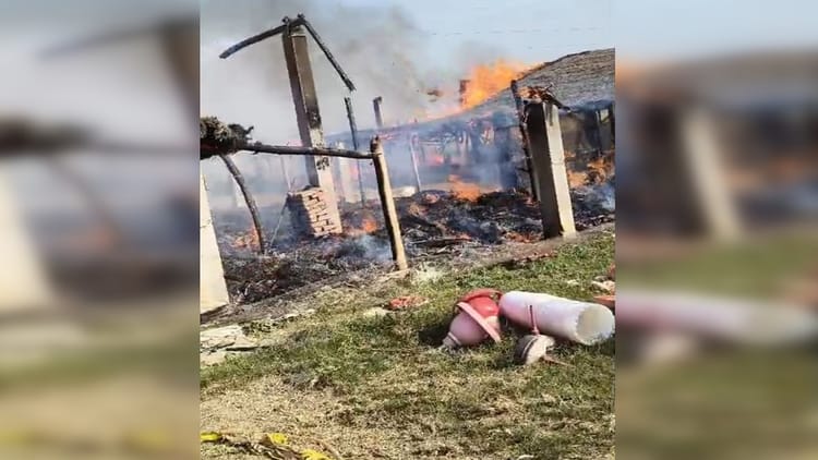 Lakhimpur - Lakhimpur Kheri: पॉल्ट्री फार्म में लगी आग, 6500 मुर्गे के चूजे और दाना जलकर खाक, 30 लाख से ज्यादा का नुकसान