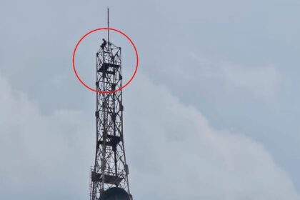 एकतरफा - एकतरफा प्यार में 'वीरू' बना रामू: मोबाइल टावर पर चढ़ा, बोला- युवती से मेरी शादी कराओ, तब नीचे उतरूंगा