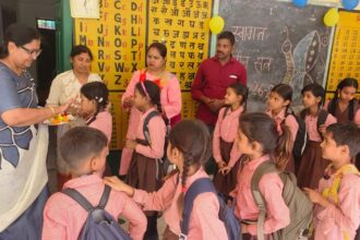 Lakhimpur - Lakhimpur Kheri News: नन्हे कदमों के साथ नए शैक्षिक सत्र का आरंभ