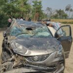 Lakhimpur - Lakhimpur Kheri News: तेज रफ्तार कार पलटी, चालक गंभीर